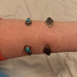 NWOT Free People Turquoise Bracelet Set